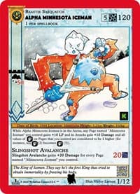 Alpha Minnesota Iceman - Cryptid Nation: Kickstarter Edition Tribal Theme Decks - MetaZoo card