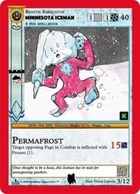 Minnesota Iceman - Cryptid Nation: Kickstarter Edition Tribal Theme Decks - MetaZoo card