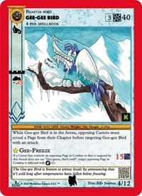 Gee-Gee Bird - Cryptid Nation: Kickstarter Edition Tribal Theme Decks - MetaZoo card