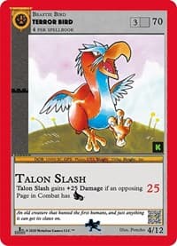 Terror Bird - Cryptid Nation: Kickstarter Edition Tribal Theme Decks - MetaZoo card