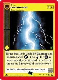Lightning Bolt - Cryptid Nation: Kickstarter Edition Tribal Theme Decks - MetaZoo card