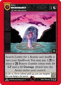 Necromancy - Cryptid Nation: Kickstarter Edition Tribal Theme Decks - MetaZoo card