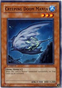 Creeping Doom Manta - Structure Deck: Fury from the Deep - YuGiOh card