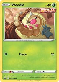 Weedle - SWSH06: Chilling Reign - Pokemon card