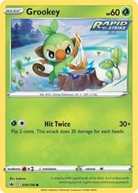 Grookey - SWSH06: Chilling Reign - Pokemon card