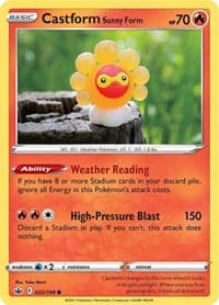 Castform Sunny Form - SWSH06: Chilling Reign - Pokemon card