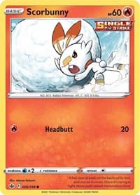 Scorbunny - SWSH06: Chilling Reign - Pokemon card