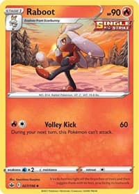 Raboot - SWSH06: Chilling Reign - Pokemon card