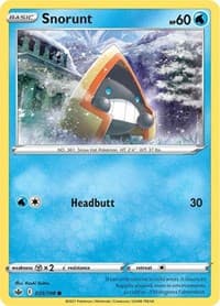 Snorunt - SWSH06: Chilling Reign - Pokemon card