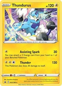 Thundurus - SWSH06: Chilling Reign - Pokemon card