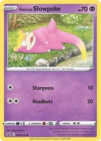 Galarian Slowpoke - SWSH06: Chilling Reign - Pokemon card