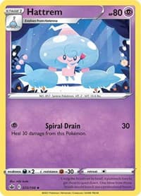 Hattrem - SWSH06: Chilling Reign - Pokemon card