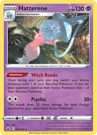 Hatterene - SWSH06: Chilling Reign - Pokemon card