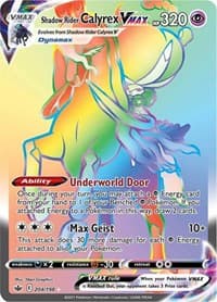Shadow Rider Calyrex VMAX (Secret) - SWSH06: Chilling Reign - Pokemon card