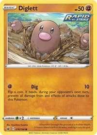 Diglett - SWSH06: Chilling Reign - Pokemon card