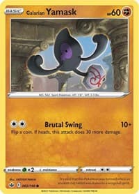 Galarian Yamask - SWSH06: Chilling Reign - Pokemon card