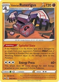 Galarian Runerigus - SWSH06: Chilling Reign - Pokemon card