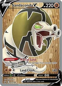 Sandaconda V (Full Art) - SWSH06: Chilling Reign - Pokemon card