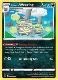 Galarian Weezing - SWSH06: Chilling Reign - Pokemon card