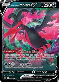 Galarian Moltres V - SWSH06: Chilling Reign - Pokemon card