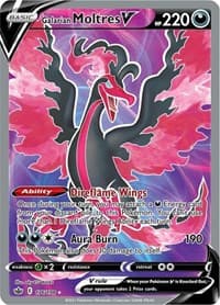 Galarian Moltres V (Full Art) - SWSH06: Chilling Reign - Pokemon card