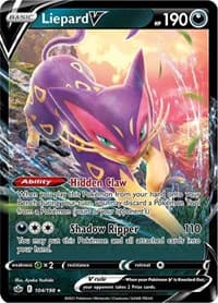 Liepard V - SWSH06: Chilling Reign - Pokemon card
