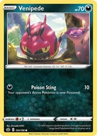 Venipede - SWSH06: Chilling Reign - Pokemon card