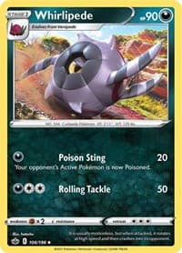 Whirlipede - SWSH06: Chilling Reign - Pokemon card