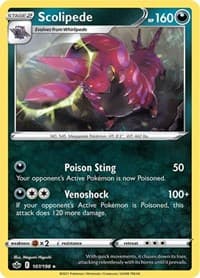 Scolipede - SWSH06: Chilling Reign - Pokemon card