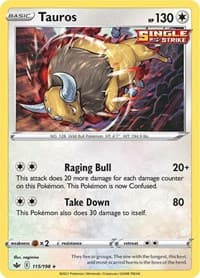 Tauros - SWSH06: Chilling Reign - Pokemon card