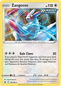 Zangoose - SWSH06: Chilling Reign - Pokemon card