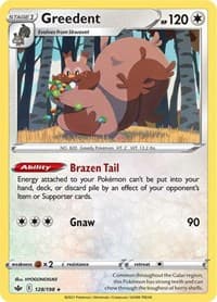 Greedent - SWSH06: Chilling Reign - Pokemon card