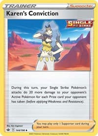 Karen's Conviction - SWSH06: Chilling Reign - Pokemon card