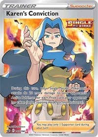 Karen's Conviction (Full Art) - SWSH06: Chilling Reign - Pokemon card