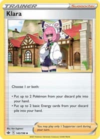 Klara - SWSH06: Chilling Reign - Pokemon card