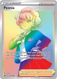 Peonia (Secret) - SWSH06: Chilling Reign - Pokemon card