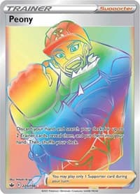 Peony (Secret) - SWSH06: Chilling Reign - Pokemon card