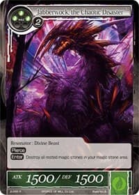 Jabberwock, the Chaotic Disaster - The War of Valhalla - Force of Will card