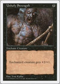 Unholy Strength - Fifth Edition - Magic: The Gathering card