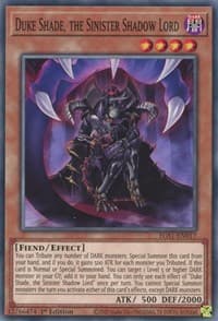 Duke Shade, the Sinister Shadow Lord - Egyptian God Deck: Slifer the Sky Dragon - YuGiOh card