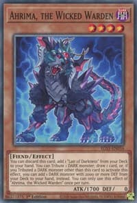 Ahrima, the Wicked Warden - Egyptian God Deck: Slifer the Sky Dragon - YuGiOh card