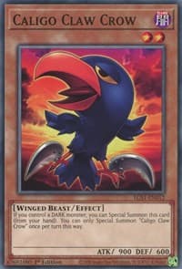 Caligo Claw Crow - Egyptian God Deck: Slifer the Sky Dragon - YuGiOh card