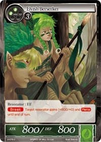 Elvish Berserker - The War of Valhalla - Force of Will card