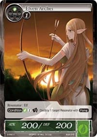 Elven Archer - The War of Valhalla - Force of Will card