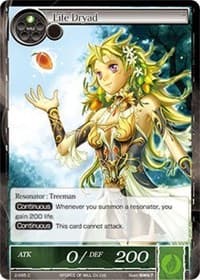 Life Dryad - The War of Valhalla - Force of Will card