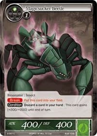 Magicsucker Beetle - The War of Valhalla - Force of Will card