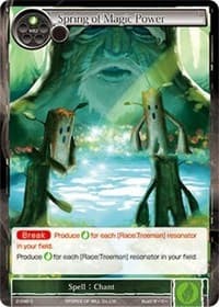 Spring of Magic Power - The War of Valhalla - Force of Will card