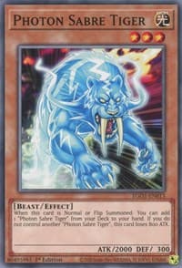 Photon Sabre Tiger - Egyptian God Deck: Obelisk the Tormentor - YuGiOh card