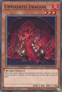 Unmasked Dragon - Egyptian God Deck: Obelisk the Tormentor - YuGiOh card