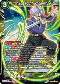 Trunks, Spirit Resonance - Expansion Deck Box Set 18: Namekian Boost - Dragon Ball Super: Masters card